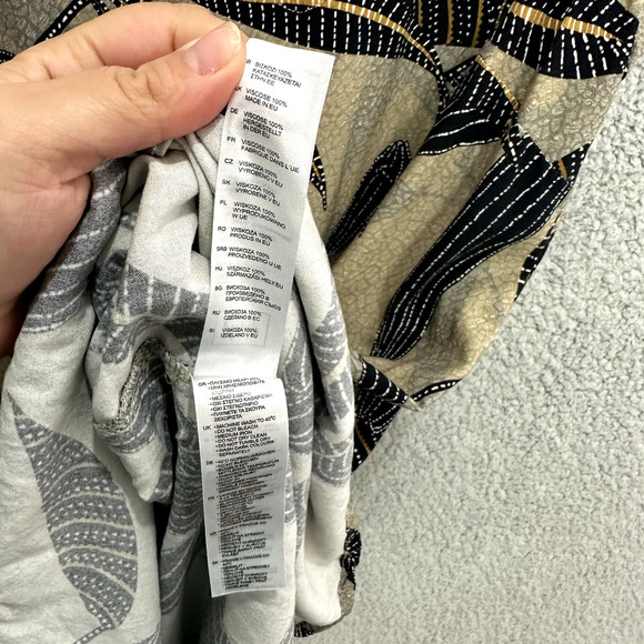 Vamp Boutique Shift Dress Women‎ Large Tropical Leaf Aloha Resort Vacation Boho - Picture 7 of 8